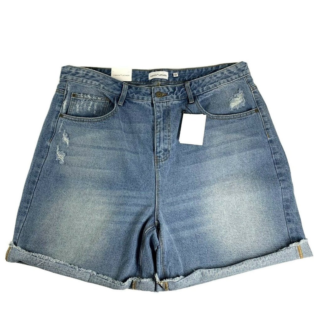 Gibson Latimer Havenport Cuffed Higher Rise Shorts